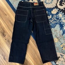 Y2K akademiks raw denim wide leg jeans sz 36 fits 34x28.5