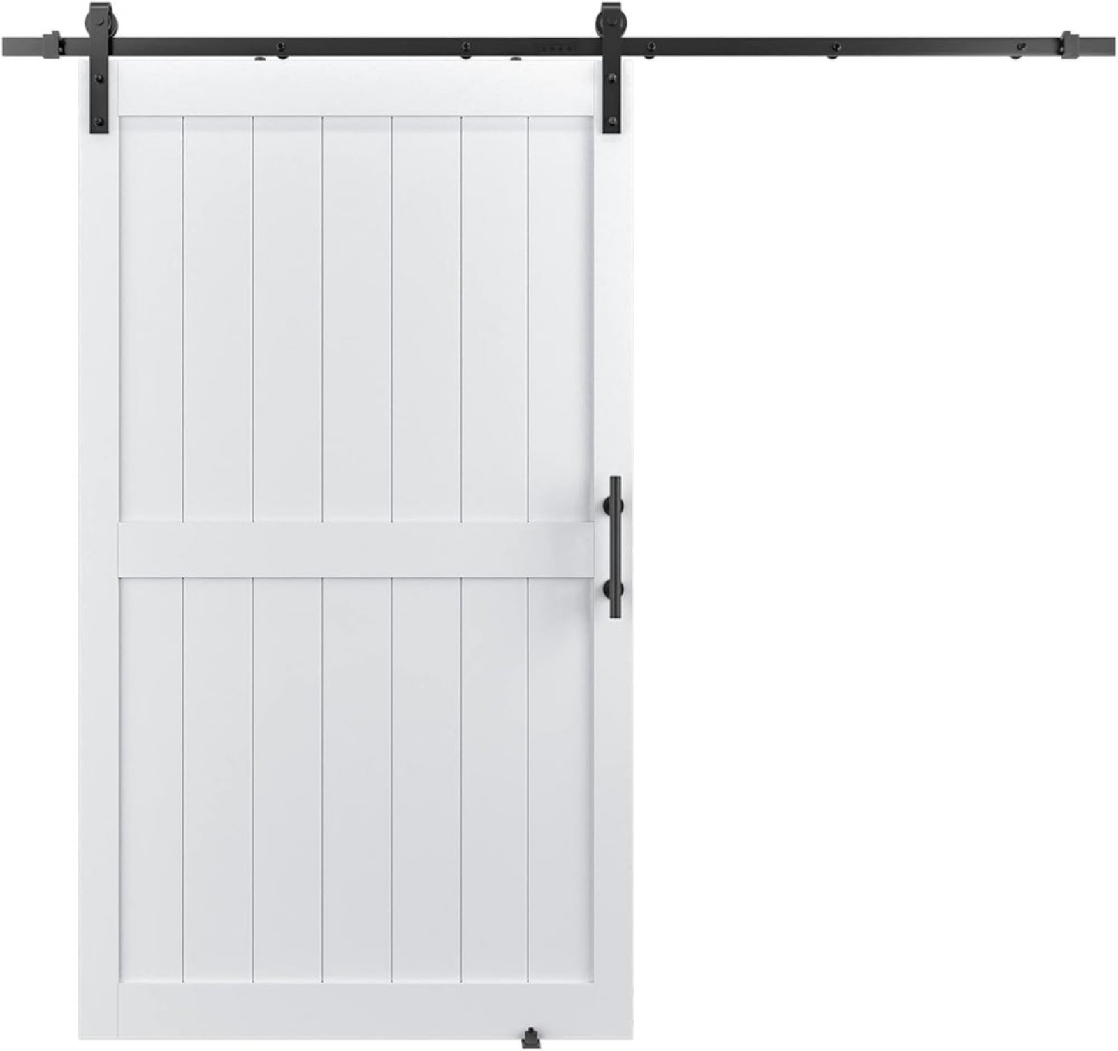 48in x 84in MDF Sliding Barn Door with 8ft Barn Door Hardware Kit & Handle