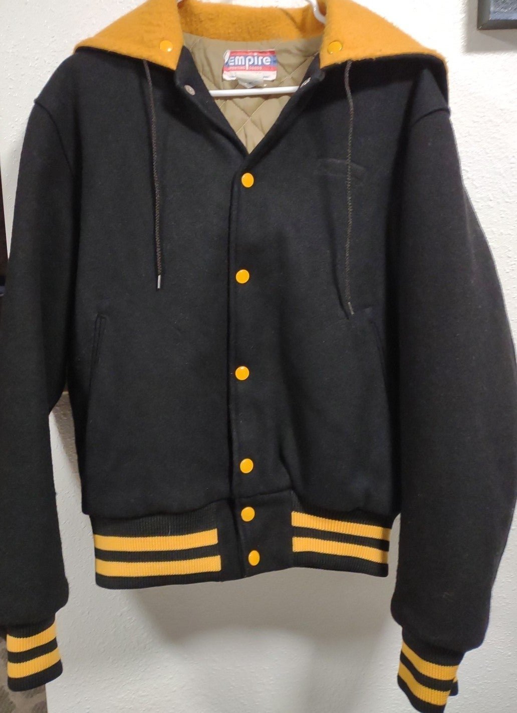 Vintage Empire Army Varsity Wool Lined Jacket Size Medium