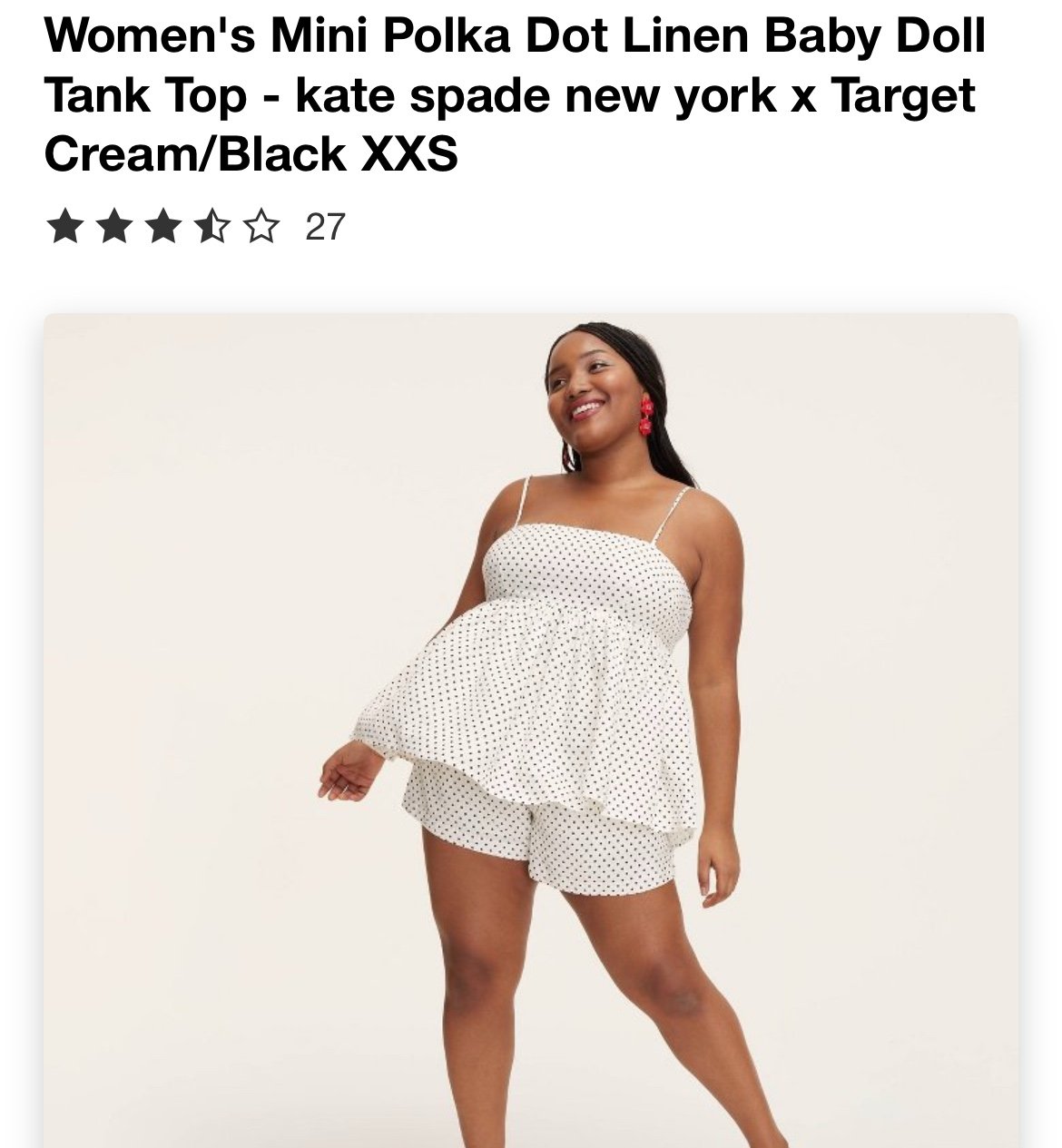 Kate spade linen tank top