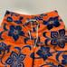Vintage Y2K Billabong Hawaiian Felt Appliqué Floral Surf Skate Board Shorts