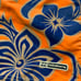Vintage Y2K Billabong Hawaiian Felt Appliqué Floral Surf Skate Board Shorts