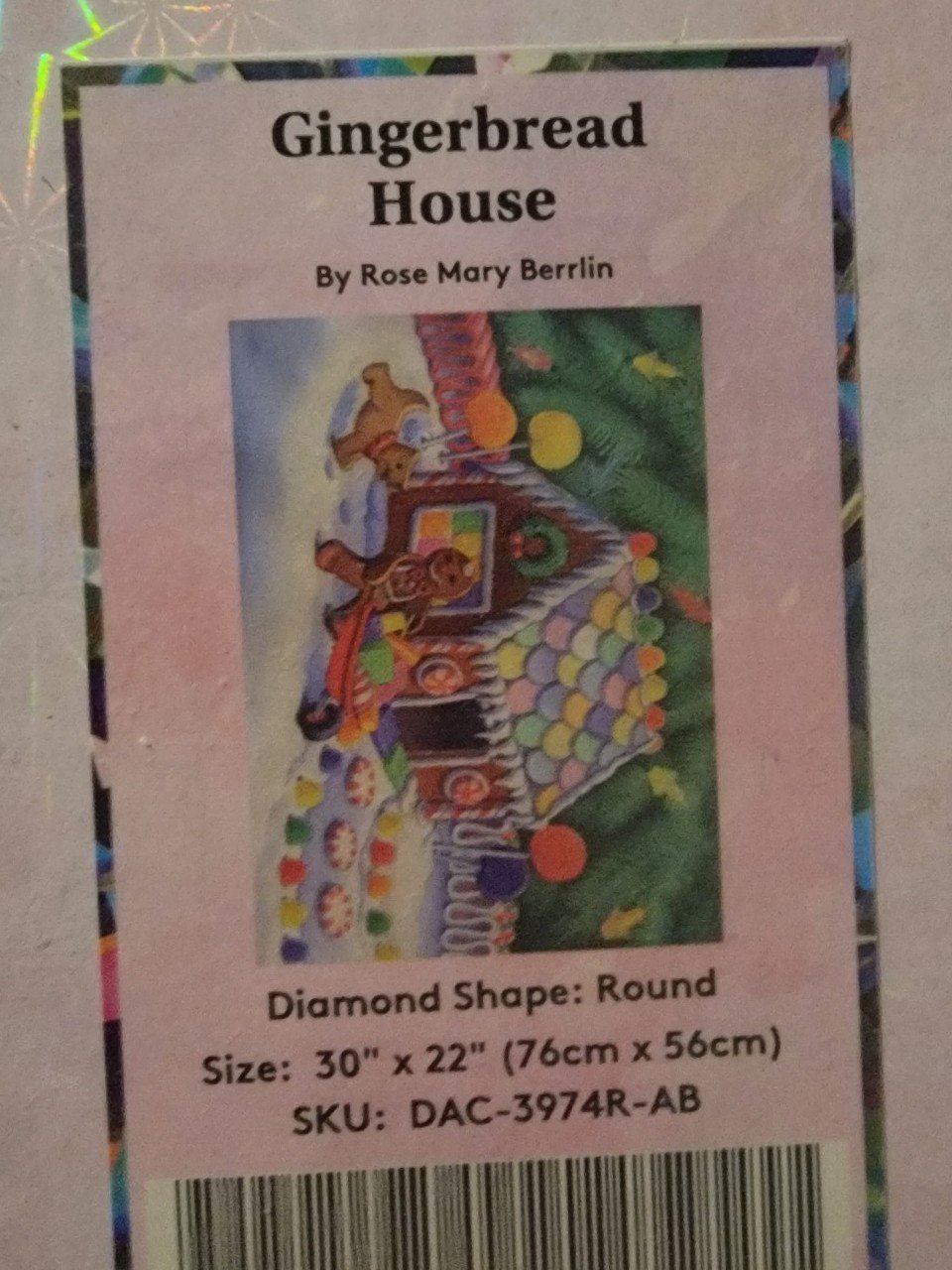 Diamond art club gingerbread house