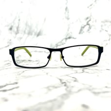 Lacoste L2136 001 Eyeglasses Black Green Rectangular Full Rim Frames 53-16-140