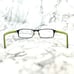 Lacoste L2136 001 Eyeglasses Black Green Rectangular Full Rim Frames 53-16-140