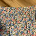 MVN The Label Floral Skirt Midi Women’s Size 6 Blue Pink Ruffle Cotton Stretch