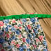 MVN The Label Floral Skirt Midi Women’s Size 6 Blue Pink Ruffle Cotton Stretch