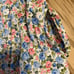 MVN The Label Floral Skirt Midi Women’s Size 6 Blue Pink Ruffle Cotton Stretch