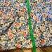 MVN The Label Floral Skirt Midi Women’s Size 6 Blue Pink Ruffle Cotton Stretch