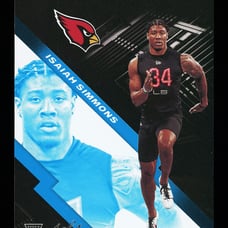 2020 Panini Black Isaiah Simmons Rookie Platinum Arizona Cardinals 1/1 #156