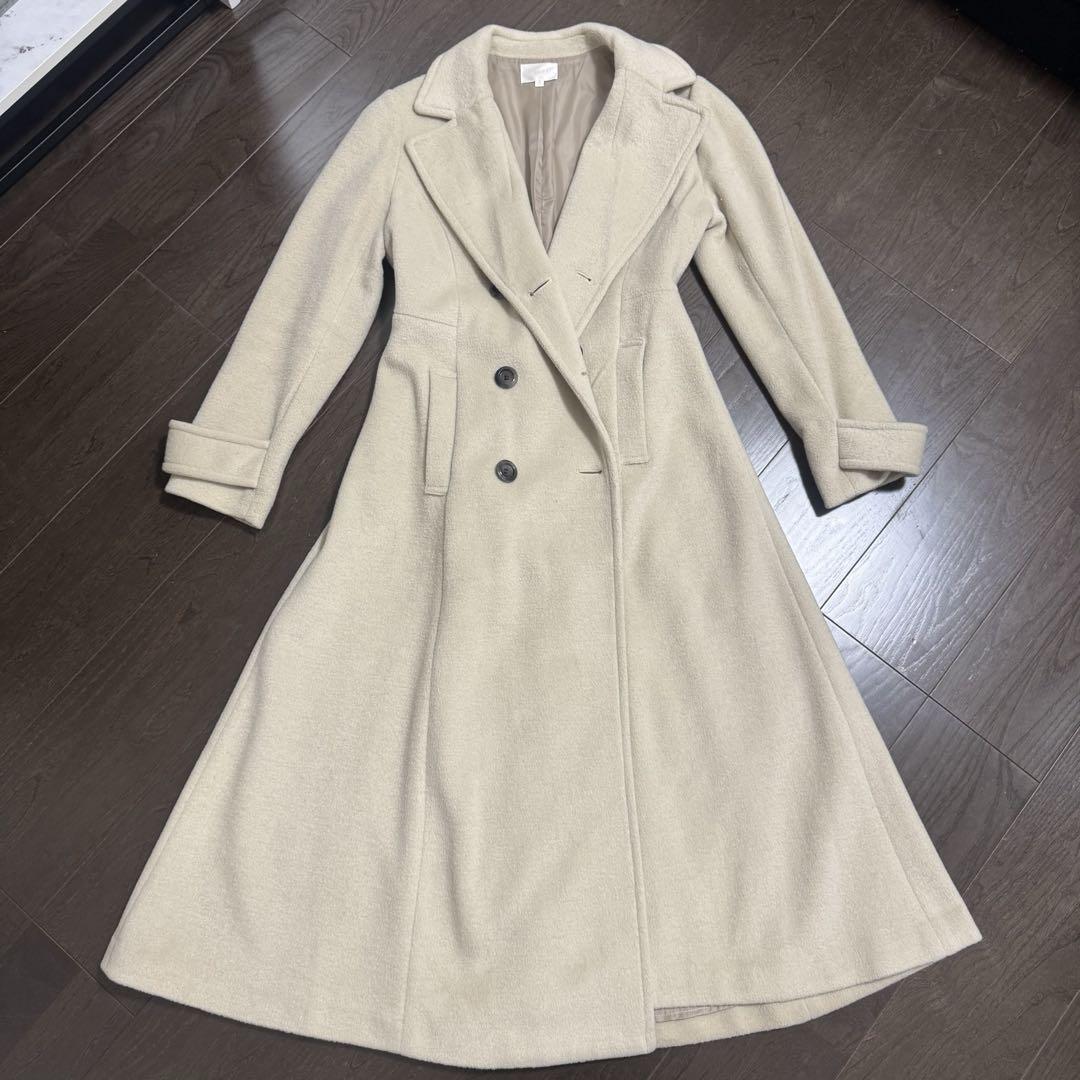 rienda A-line Long Coat, Size S