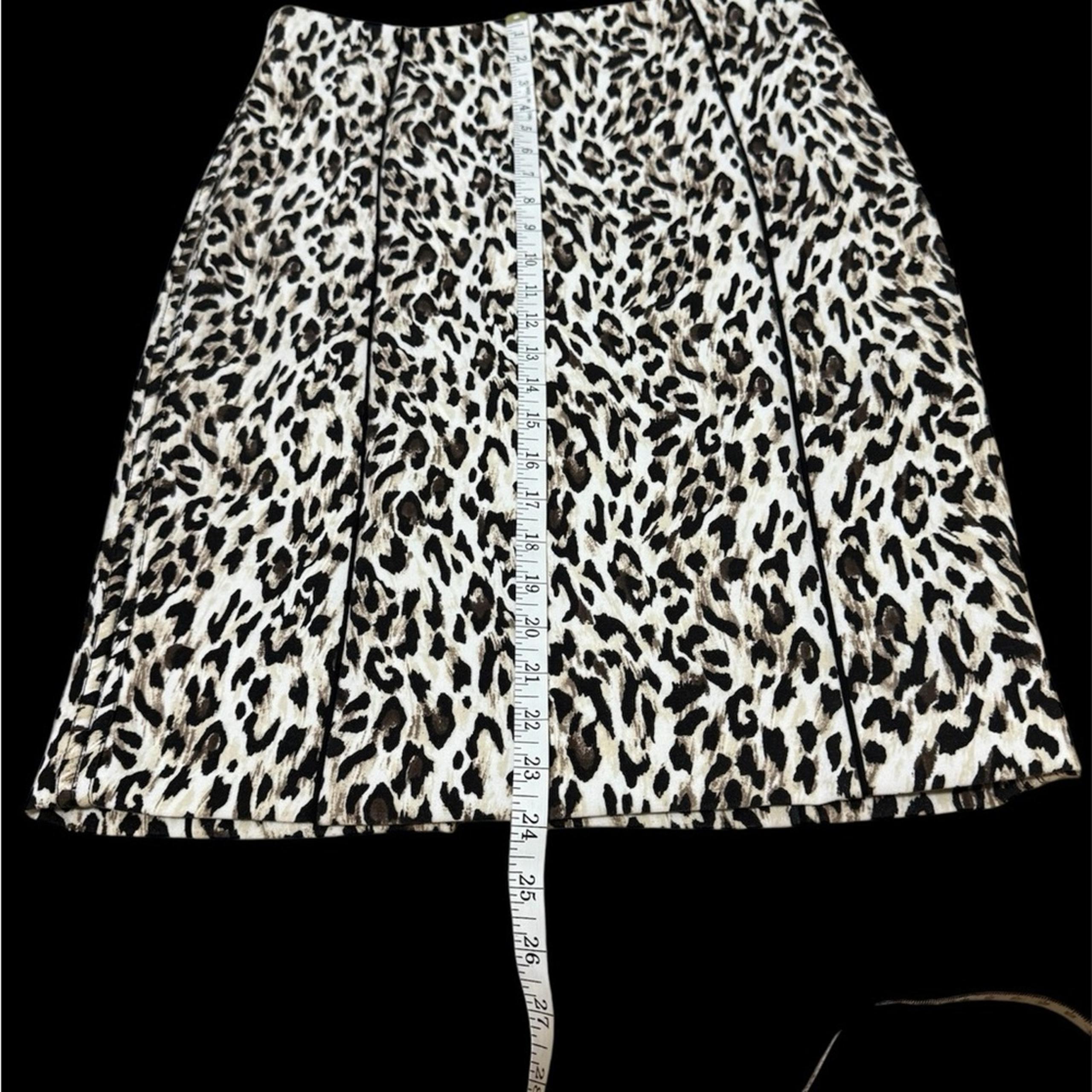 White House Black Market Women’s Animal Print Pencil Skirt Size 10