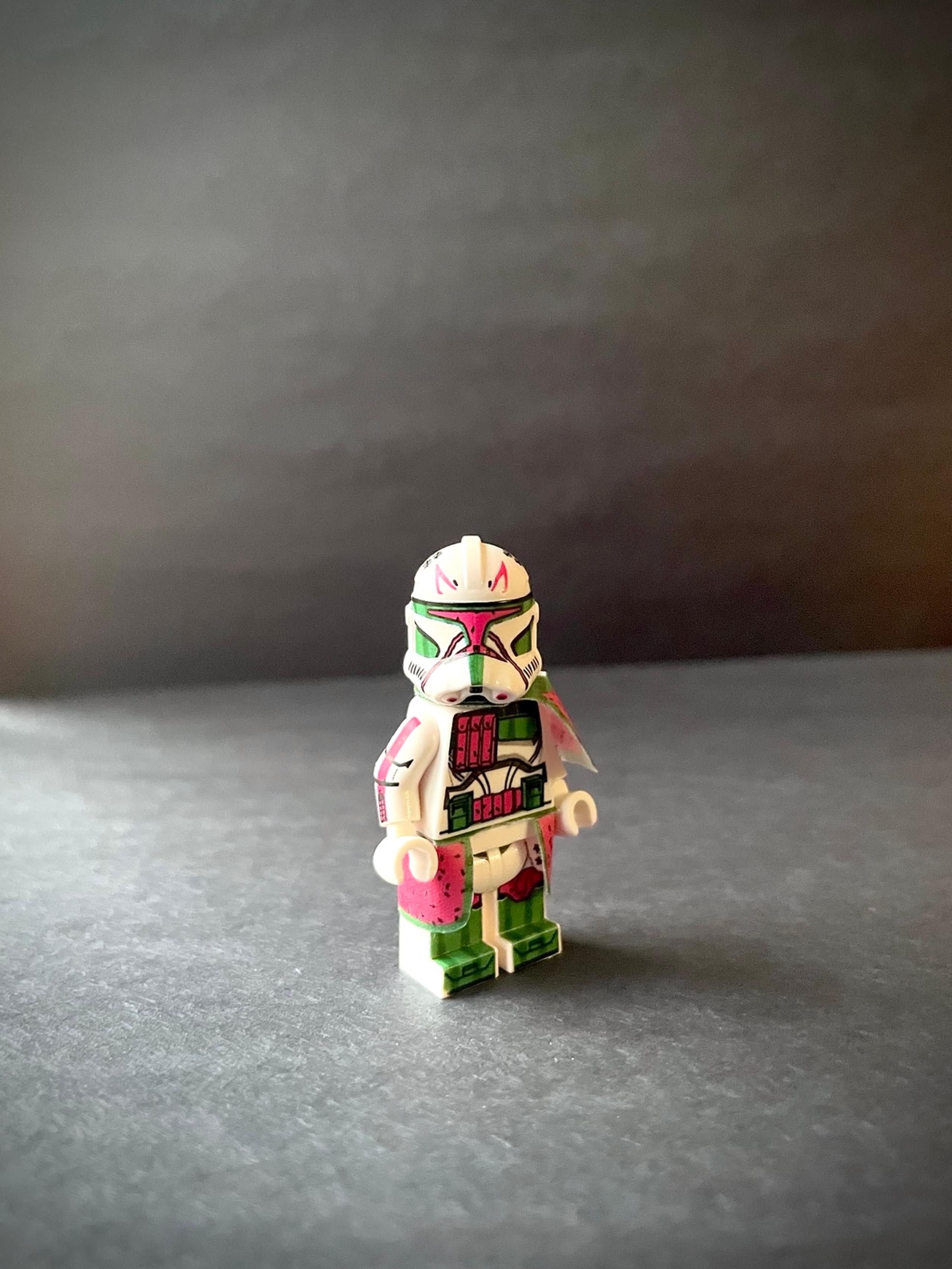 Custom Lego Star Wars Watermelon Captain Rex Clone Trooper Minifigure