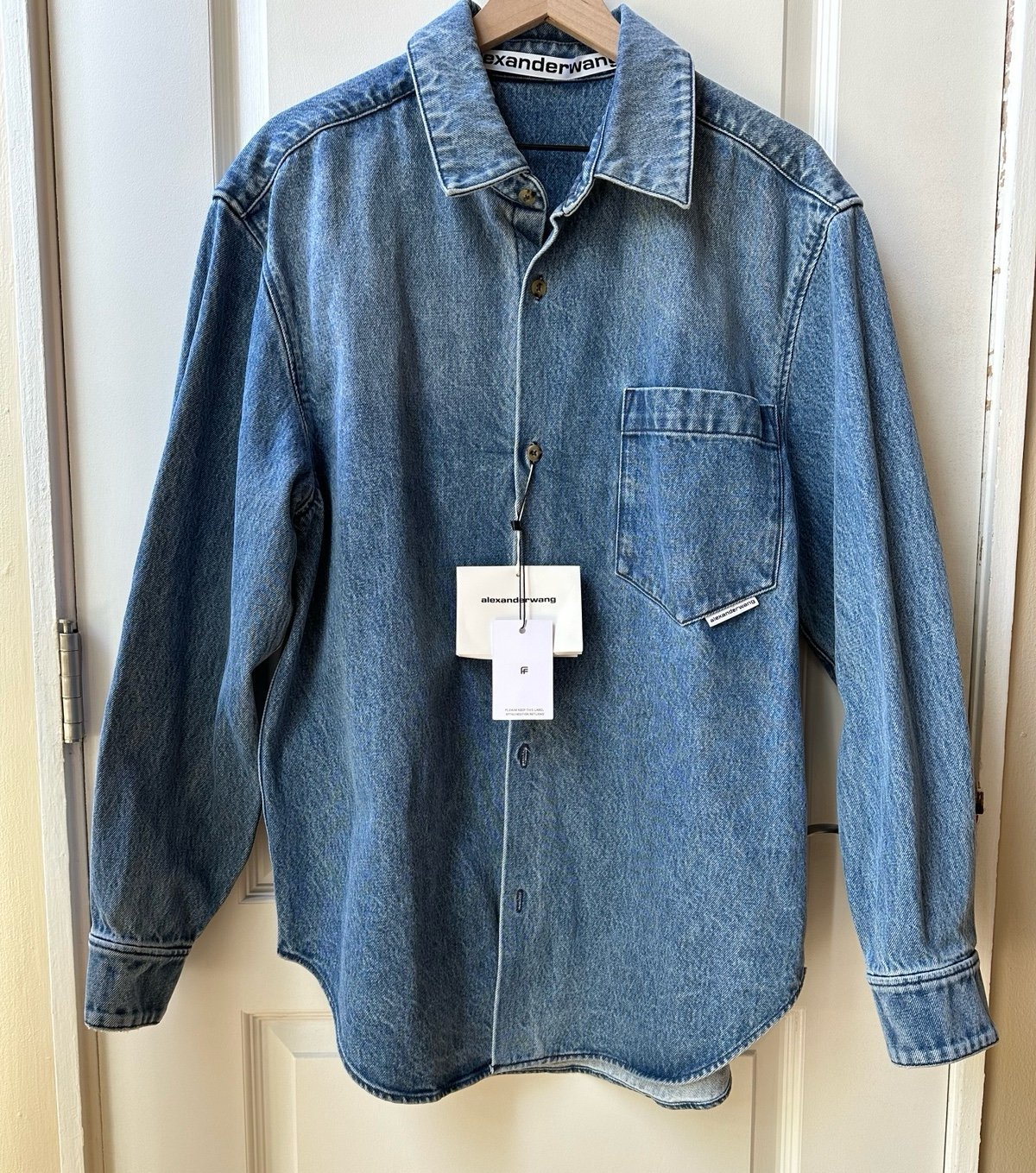 Alexander Wang oversized denim shirt jacket