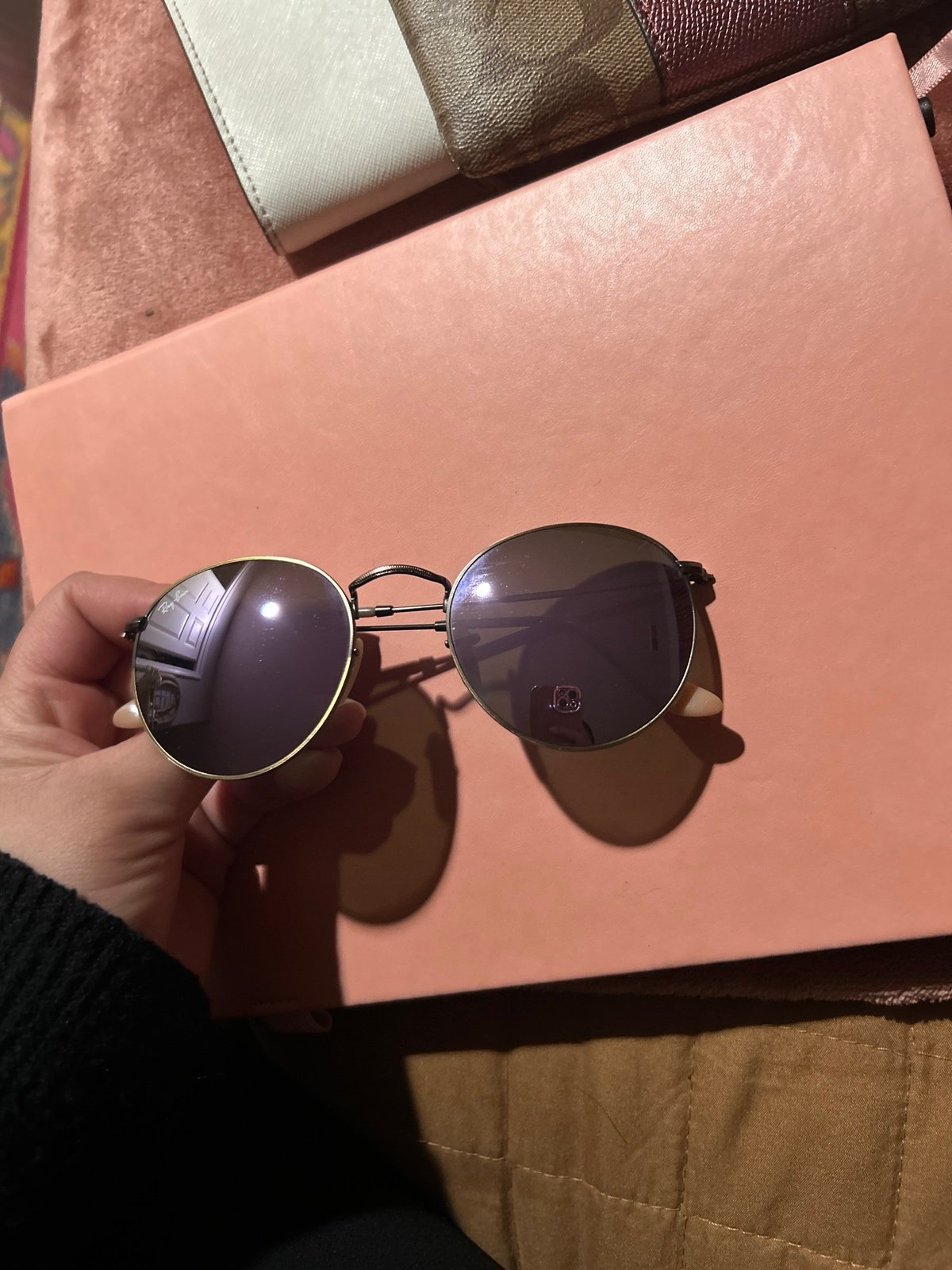 Ray Ban mirrored sunglasses