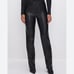 GOOD AMERICAN GOOD ICON FAUX LEATHER PANTS BLACK Size 4/27