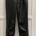 GOOD AMERICAN GOOD ICON FAUX LEATHER PANTS BLACK Size 4/27