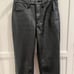 GOOD AMERICAN GOOD ICON FAUX LEATHER PANTS BLACK Size 4/27