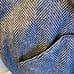 Black Herringbone Fleece Cover for Baby Carrier