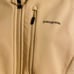 Patagonia Polartec Power Dry Ivory Full Zip Soft Shell Full Zip Jacket Small