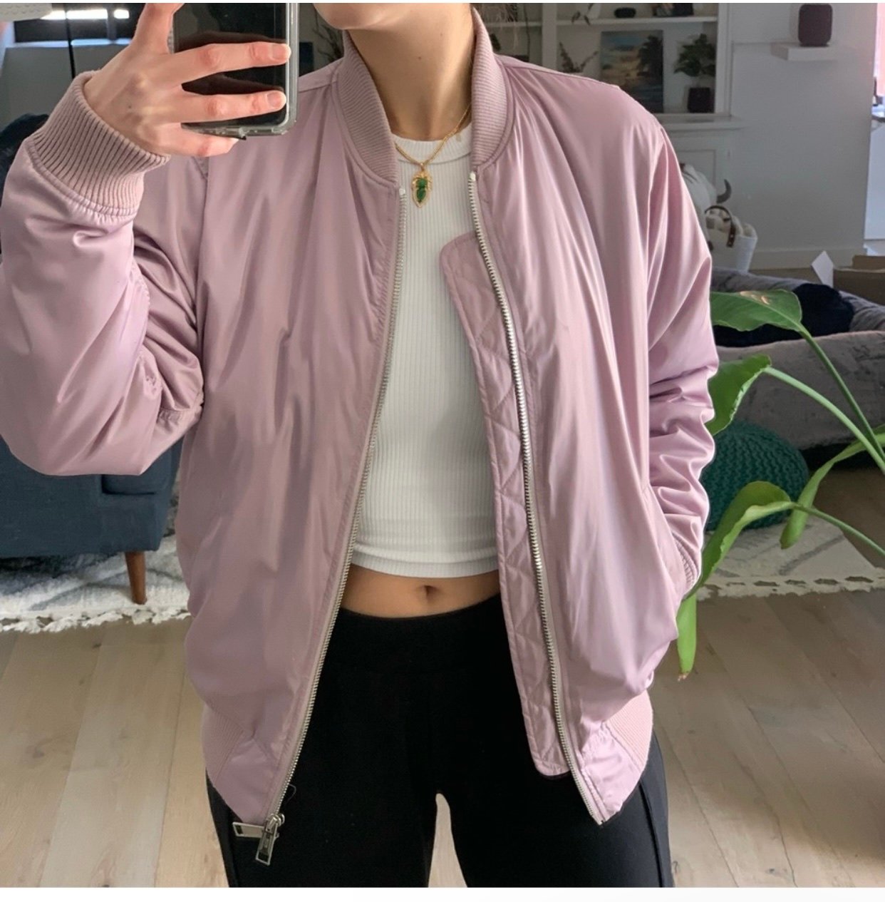 Kith Lilac Bomber Jacket