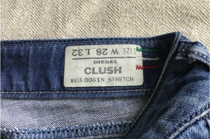 Diesel Clush Jeans Dark Blue Stretch Jeans Italy women's size 28 Wash 0061N