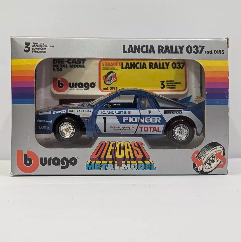 Bburago Lancia Rally 037 1:24 Diecast Metal Model Rare Vintage Car 1983
