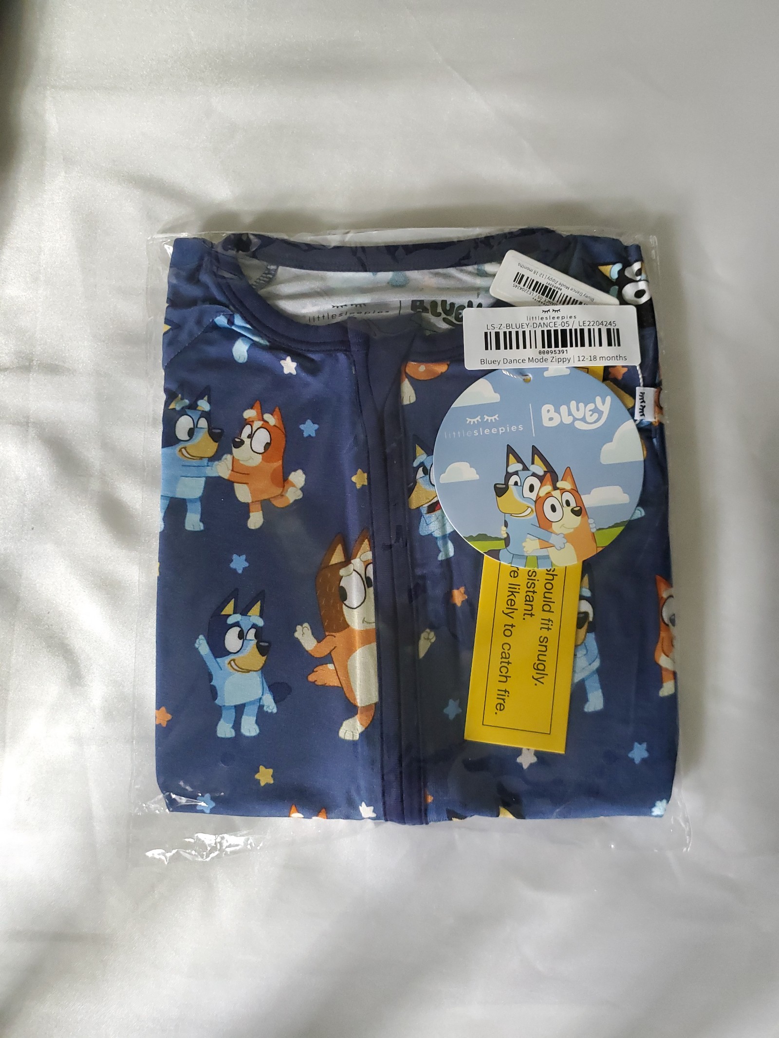 Little Sleepies Bluey Dance Mode Zippy