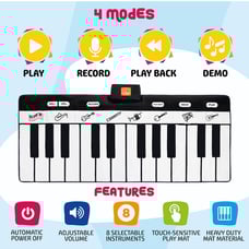 Play22 Floor Piano Mat for Toddlers 71 - 24 Keys Piano Play Mat - Keyboard Play