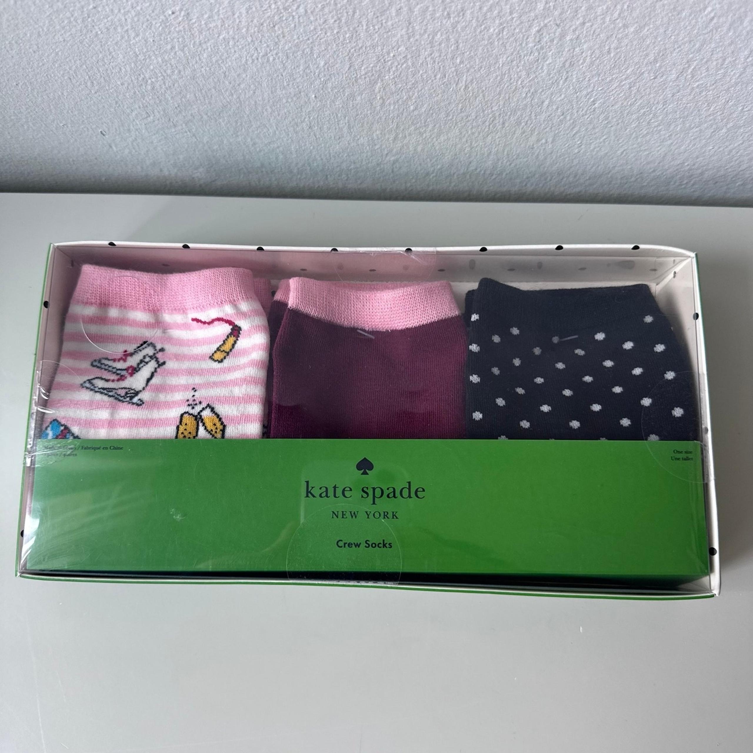 Kate Spade New York Set of 3 Crew Socks
