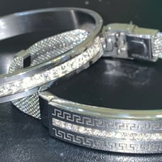 diam bangle cuff bracelets