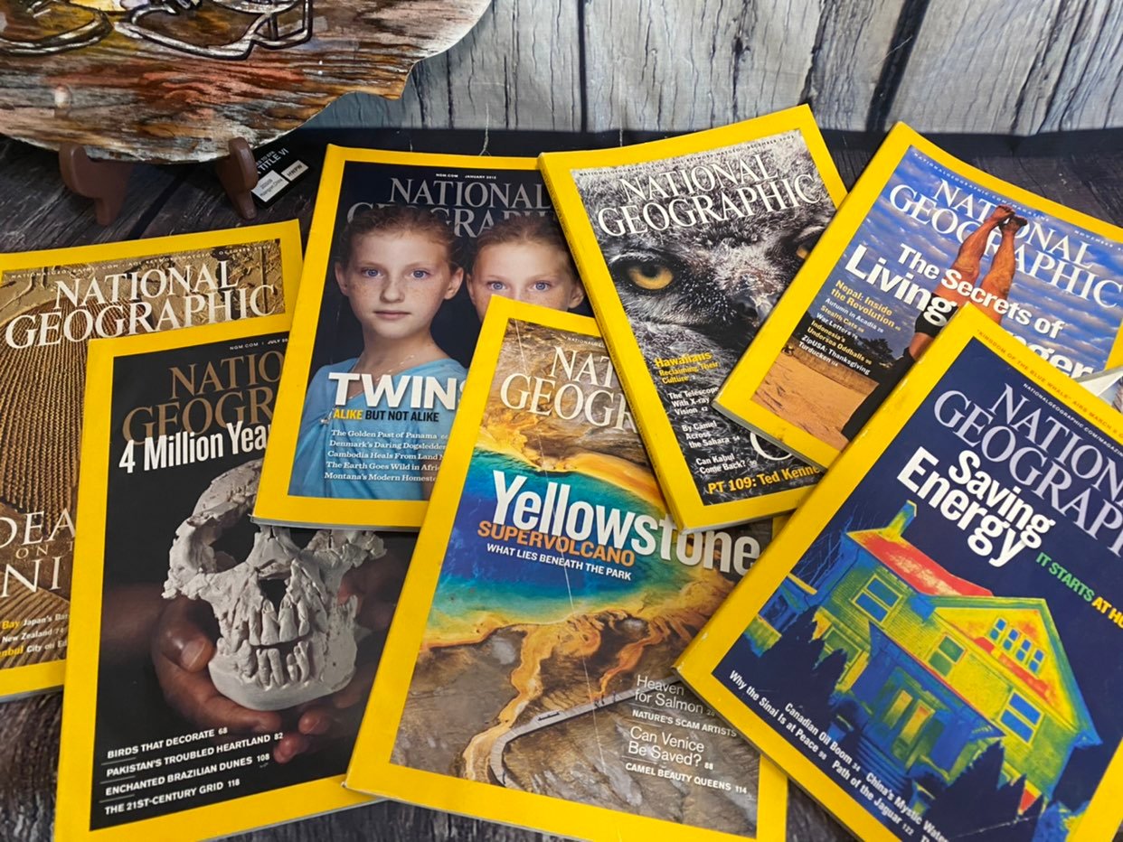 Lof of 7 National Geogrphic Magazines