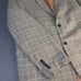 Stacy Adams Gold Gray Plaid Blazer Men's Size 46R Sports Suit Coat