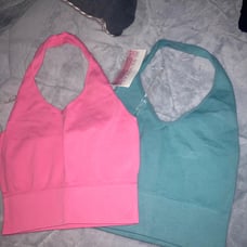 Altar’d State revival active crop halter tops