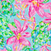 Lilly Pulitzer Jodee Ruffle Sleeve Swing Floral Top - Surf Blue So Shellegant M