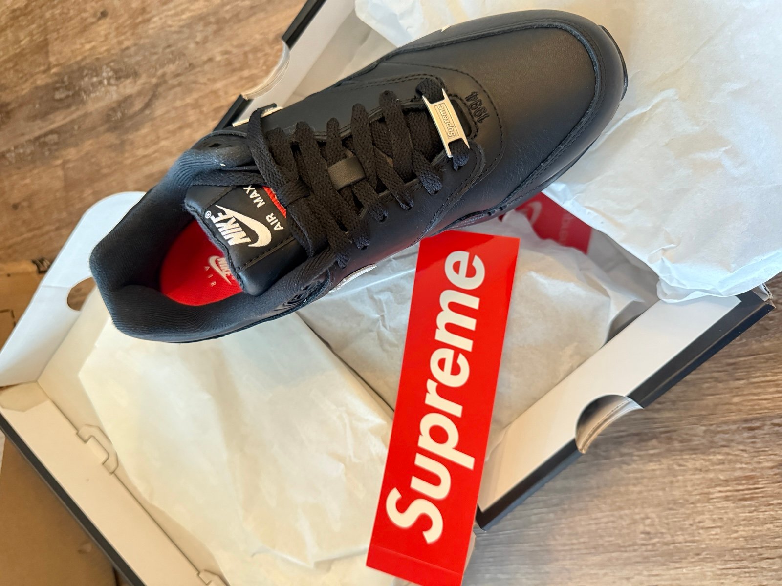 Supreme x Air Max 1'87 SP 'Black White
