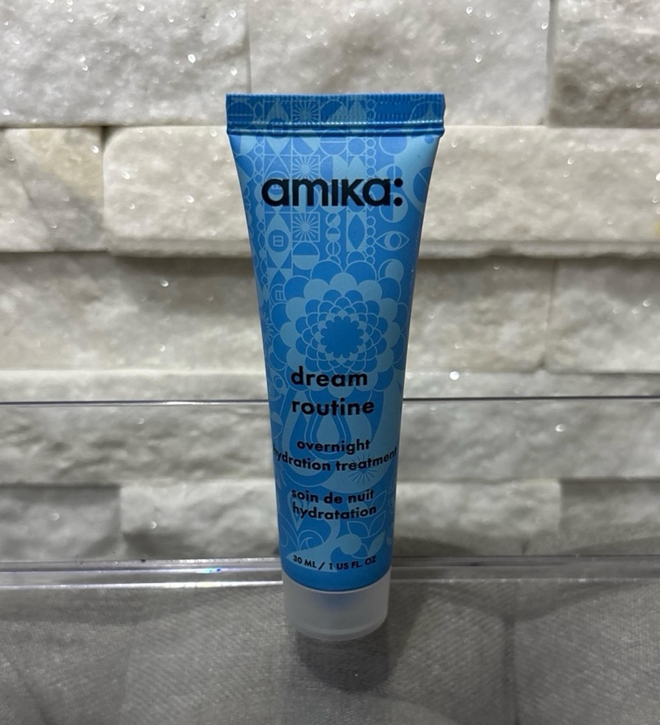 Amika Dream Routine Overnight Hydration Treatment Mini 1 Oz 30 mL Travel Size