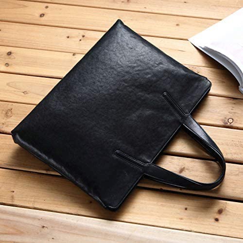 Genuine Leather Laptop Briefcases Slim Computer Bag