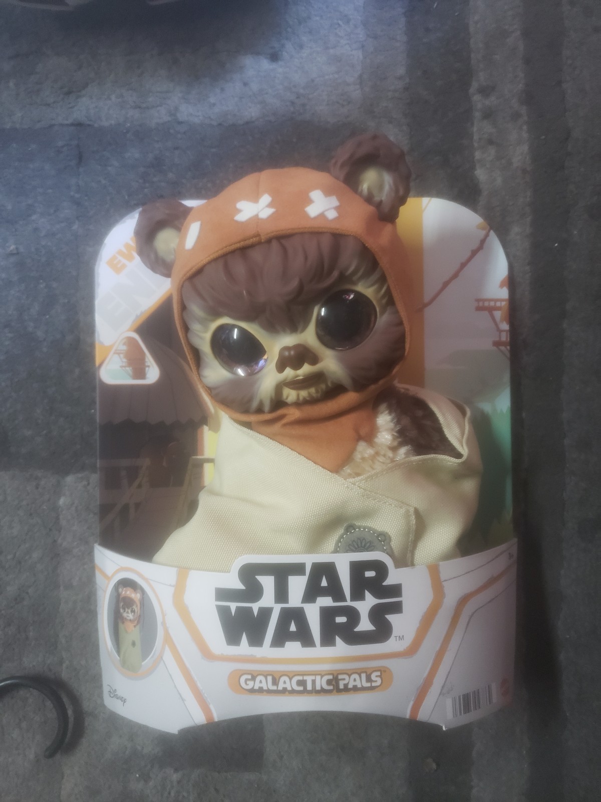2022 Star Wars Galactic Pals Baby Ewok Ensor Plush Mattel New In Box.
