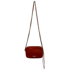 Rebecca Minkoff Studded Orange Leather Crossbody Bag