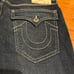 True Religion Men's Rocco Relaxed Skinny Big Flap Jeans 32x32 Dark Avalanche NWT