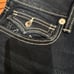 True Religion Men's Rocco Relaxed Skinny Big Flap Jeans 32x32 Dark Avalanche NWT