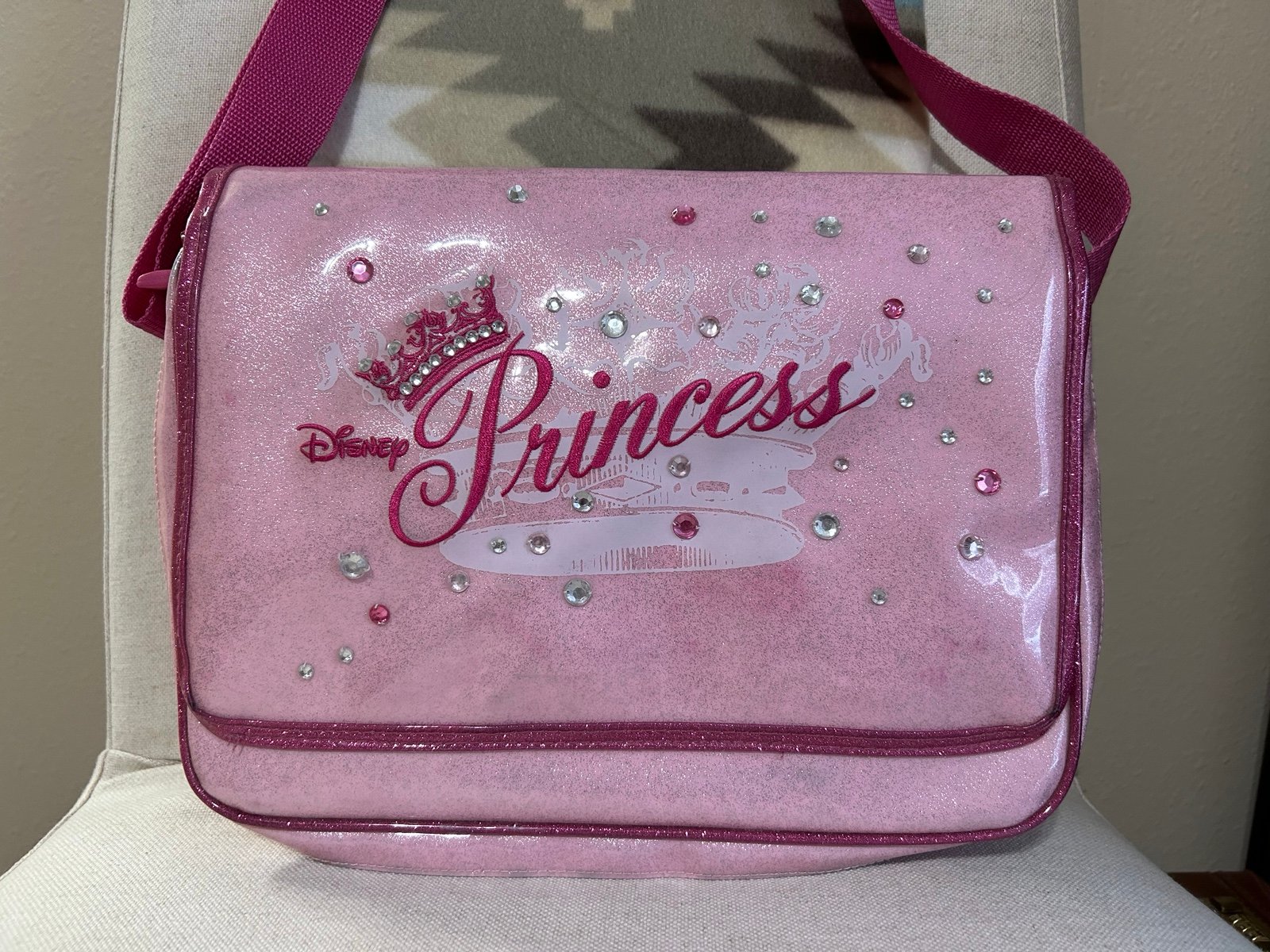RARE Disney Princess Logo Pin Bag