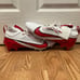 Nike Vapor Edge Pro 360 2 TB White/Red Football Cleats Men's Size 13 FQ4044-105