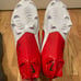 Nike Vapor Edge Pro 360 2 TB White/Red Football Cleats Men's Size 13 FQ4044-105