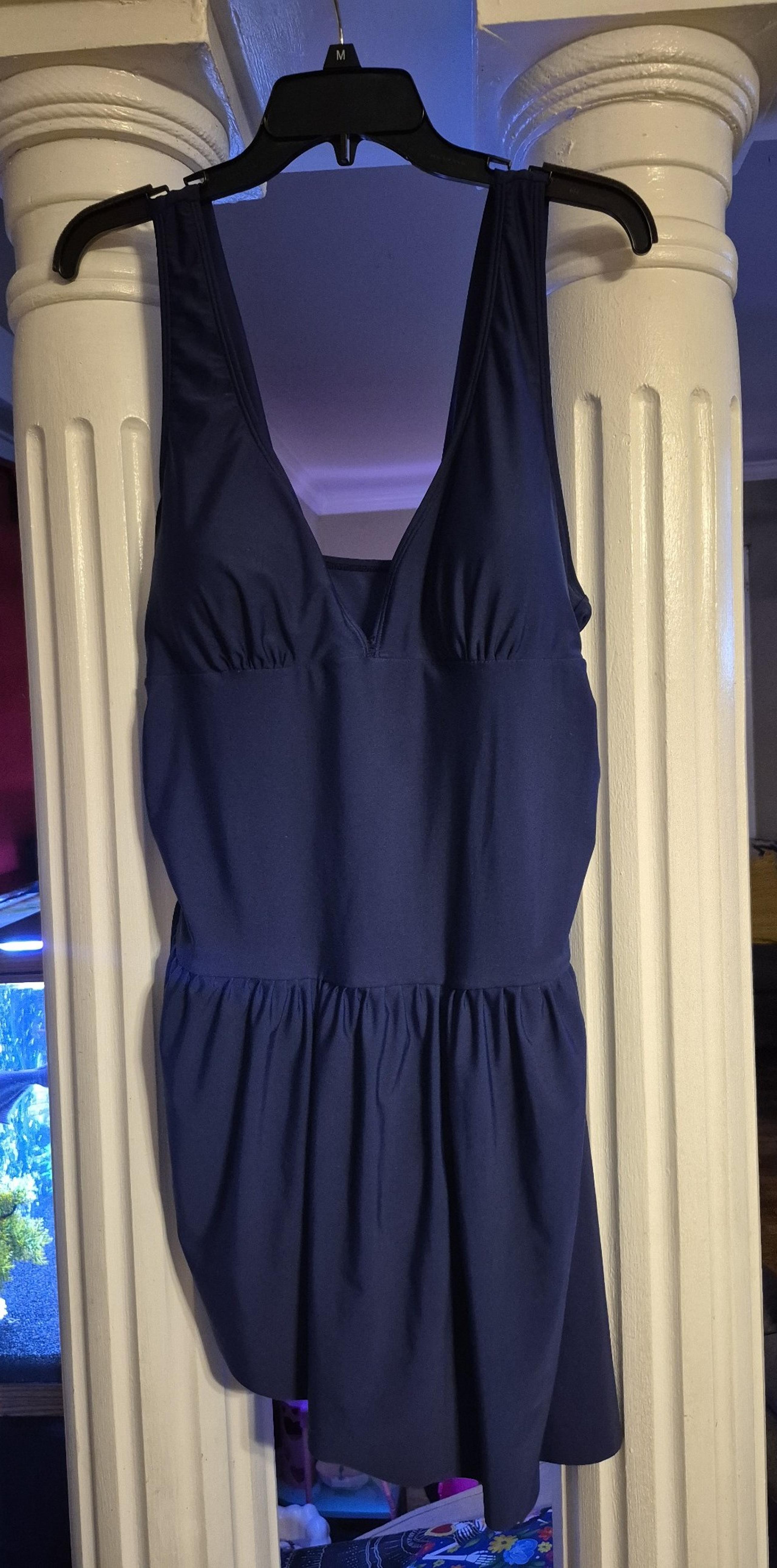 Women's 1X Boutique Asymetrical Plus-Size One Piece Swim Dress