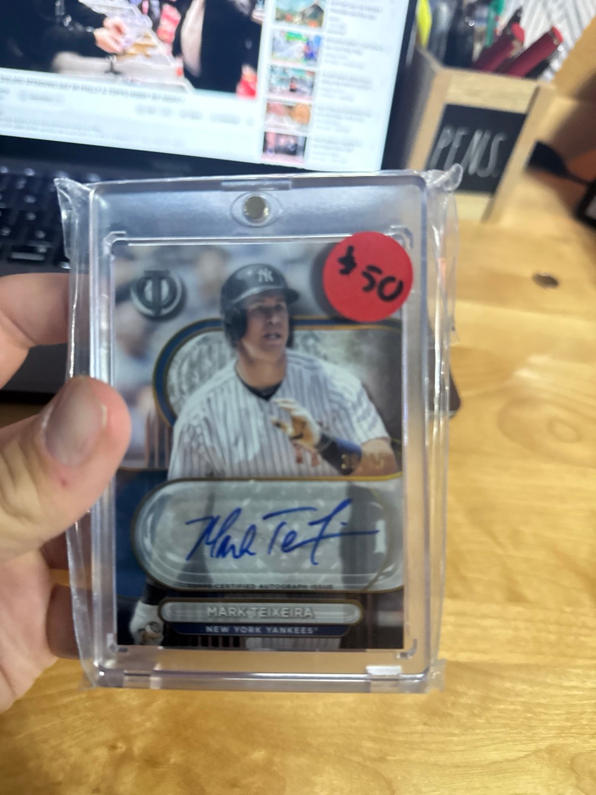Mark Teixera auto /75