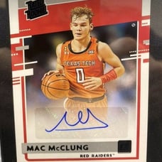 Panini Chronicles Draft Donruss Black Rated Rookie Mac McClung Autograph Card