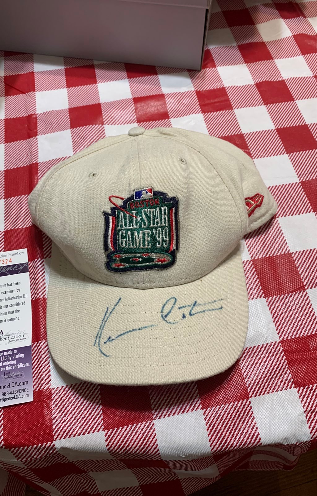 KEVIN COSTNER SIGNED BASEBALL HAT JSA