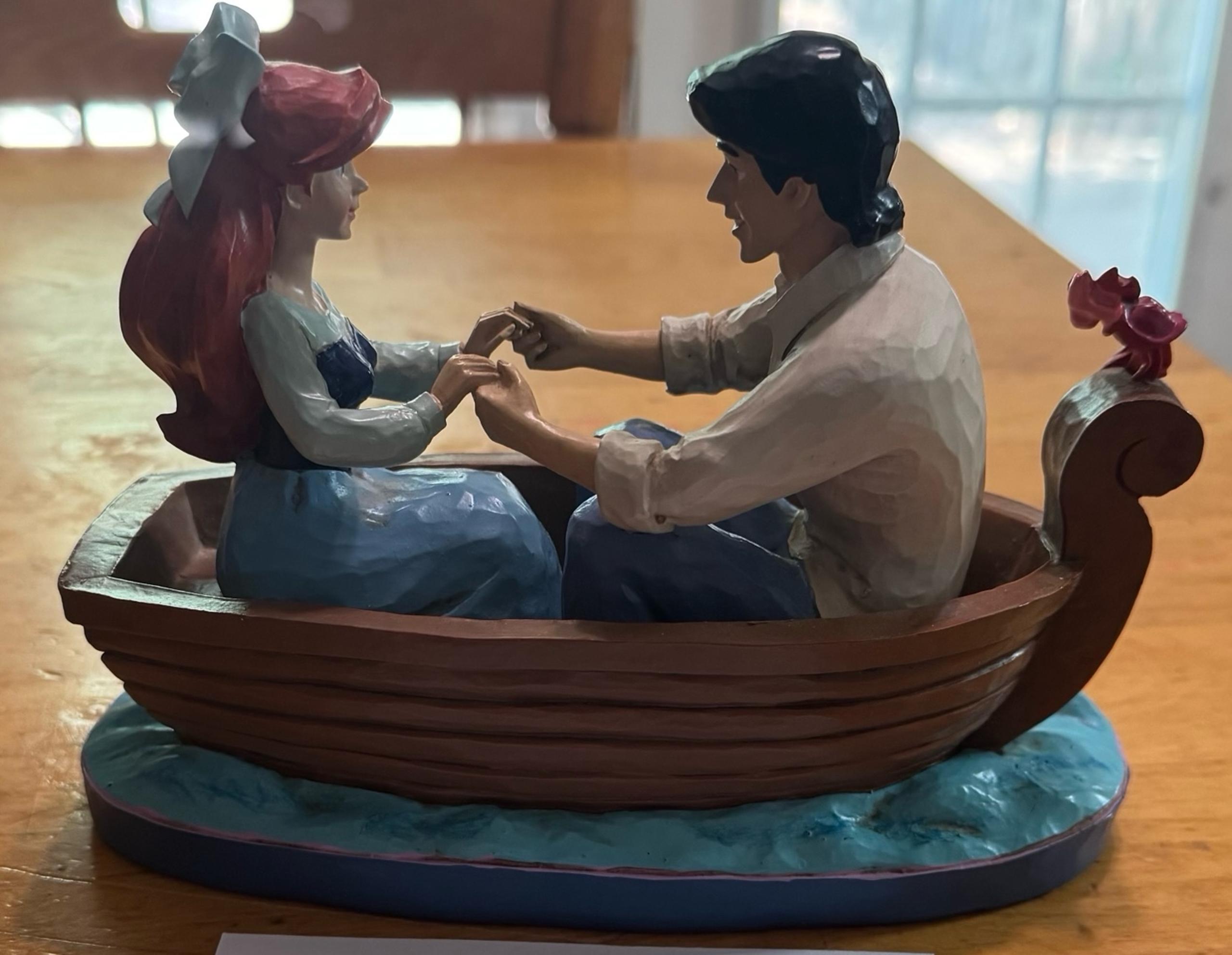 Disney Little Mermaid Ariel & Eric in boat